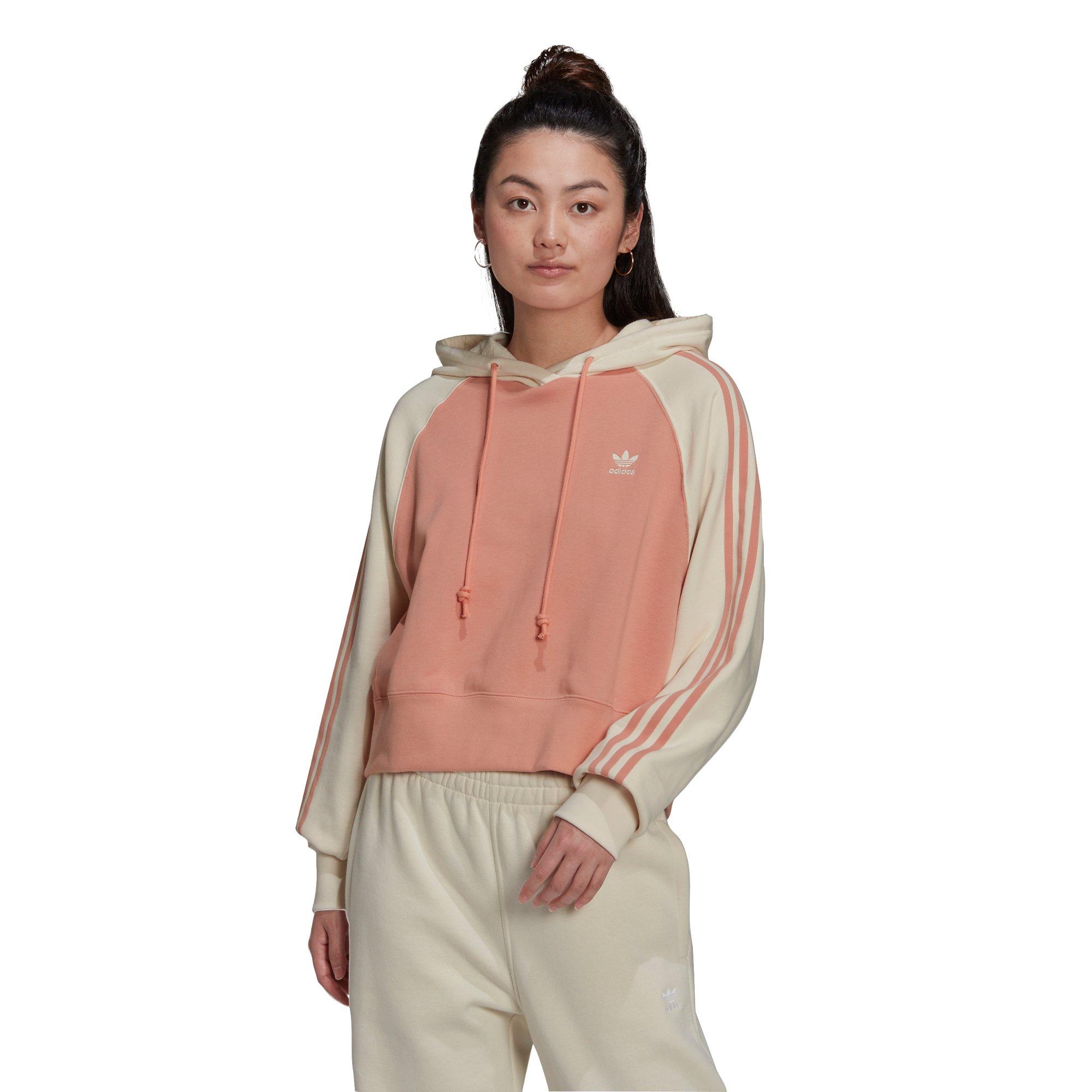 Adidas originals linear store crop overhead hoodie